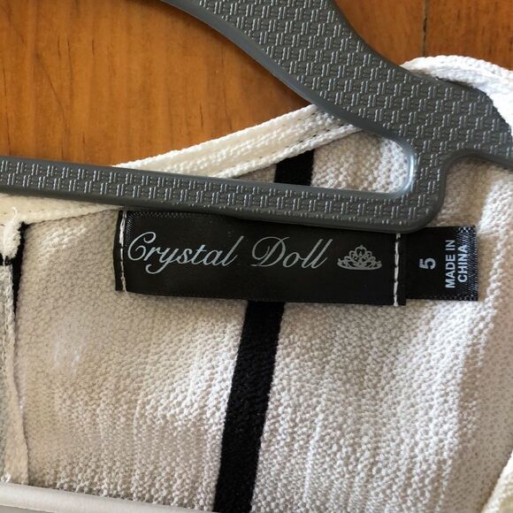 Crystal Doll Stripped Skirt Romper - Picture 8 of 13